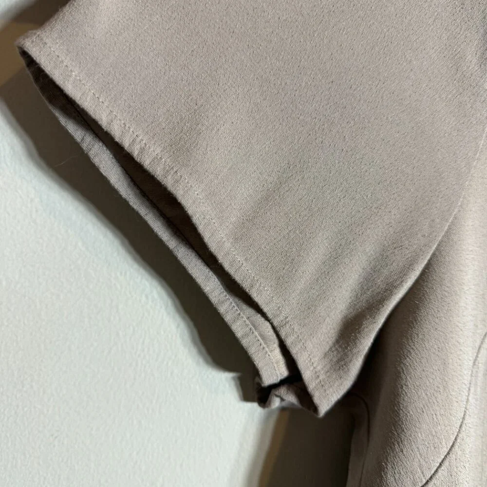 Universal Standard Kia Wide Leg Crop Jumpsuit Women's XL (26-28) Tan Minimalist